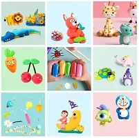 Ultra-Light Creative Art and Craft Air Dry Super Clay with Carving Molding Tools Kit for Girls and Boys; Kids Above Age 5+ Year Old (Pack of 12)-thumb2