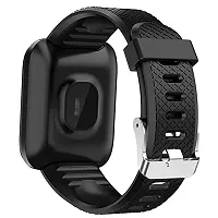 ID116 sedentary reminder smartwatch Smartwatch  (Black Strap, Free size)-thumb1