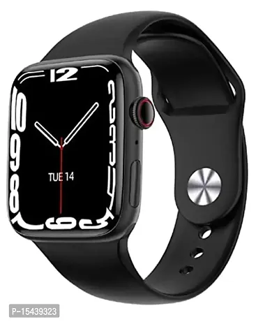 T500, Smart Watch Fitness Band 44mm Black Color Touch Screen for ANDROID and IOS, Black Strap with Bluetooth Calling-thumb3