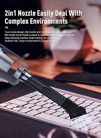 Vacuum Cleaner Dust Collection/Lighting 2 in 1 Car Vacuum Cleaner 120W High-Power Handheld Wireless Vacuum Cleaner Home Car Dual-use Portable USB Rechargeable Set of 1 Black-thumb4