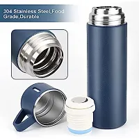 Vacuum Flask Set with 3 Steel Cups Combo for Coffee Hot Drink and Cold Water Flask Ideal Gifting Travel Friendly Latest Flask Bottle. (Multi-Color)-thumb2