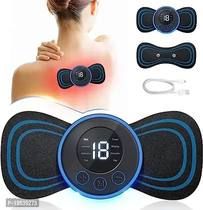 Body Massager,Wireless Portable Neck Massager with 8 Modes and 19 Strength Levels Rechargeable Pain Relief EMS Massage Machine for Shoulder,Arms,Legs,Back Pain for Men and Women Portable Neck Massage-thumb0