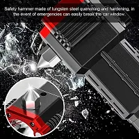 Portable LED Flashlight Multifunctional Work Light Power Bank Emergencies Safety Hammer Waterproof with Sidelight 4 Light Modes for Car Outdoor Camping Hiking Travelling Torch Lights-thumb2