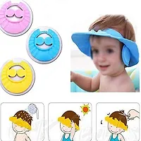 Baby Bath Shower Cap Adjustable Kids Children Shampoo Shower Hat (Pink, Pack of 2)-thumb3