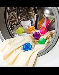 Laundry Ball Washing Machine Washer Dry Durable Cloth Cleaning, 4- Piece (Multicolor) Detergent Bar (10 g, Pack of 4)-thumb1