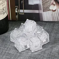 DW Led Ice Cube Enter Liquid Automatically Flashing Waterproof Led Ice Cube,(Best for Baby Bath Playing Toy) Put Into Ice Bucket for Champagne Tower to Use for Bar,Club,Wedding,Family,Party 15 Piece-thumb3