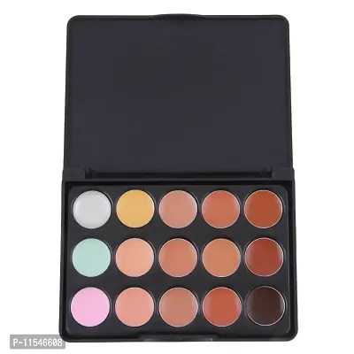 Generic 2: Pro Makeup Concealer Palette Mini Box 15 Color Concealer Facial Face Care Camouflage Makeup Base Palette Contour Cosmetics MA15-thumb2