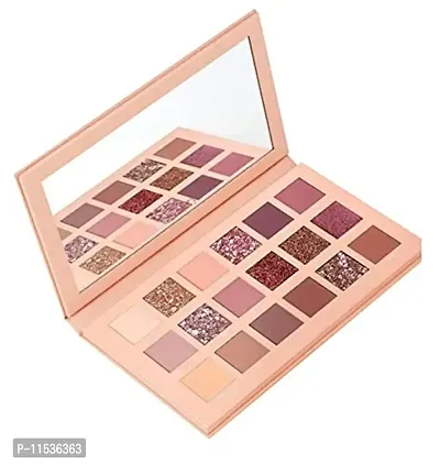 Santoshtraders The New Nude Eyeshadow Palette (18 shades in 1 kit) with mirror (Nude Eye Shadow)-thumb0