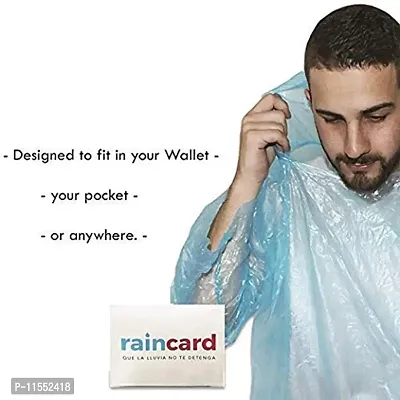 PEAKFINITY? Pocket Size Easy to Carry Digi Raincoat ? Pack of 5 Rain Card (Free Size)-thumb5