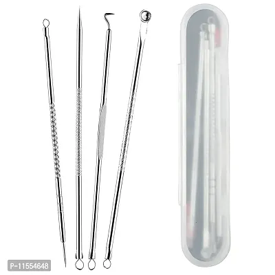 Modern villa Enterprises Blackhead Acne Removal Needle Kit 4 Pcs Cleaning Tool Blemish Pimple Comedone for Women and Men