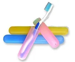 Plastic Toothbrush CoverAnti Bacterial Toothbrush Container- Tooth Brush Travel Covers, Case, Holder, Cases (4)-thumb2