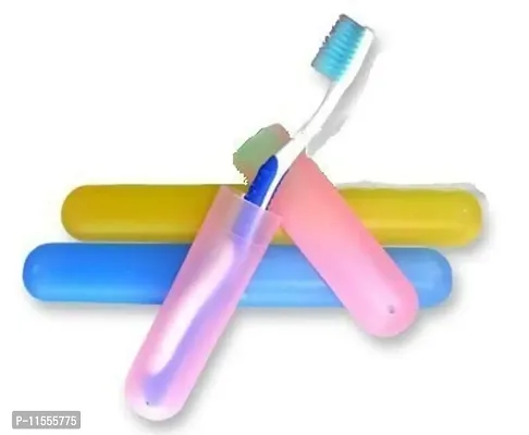 Plastic Toothbrush CoverAnti Bacterial Toothbrush Container- Tooth Brush Travel Covers, Case, Holder, Cases (4)-thumb3