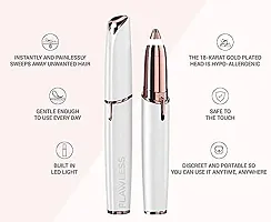 Women's Portable Safe Battery Operated Painless Electric Eyebrow Trimmer Facial Hair Remover pack of 2-thumb4
