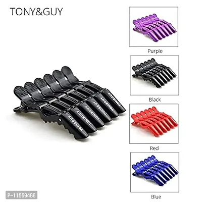 Meesh Professional Hair Styling Clips Sectioning Crocodile Hair Clips/ Plastic Hair Grip Clips Cutting Clamps Styling Sectioning Clips Hairdressing Styling Hairpin Salon Styling - Black-thumb2