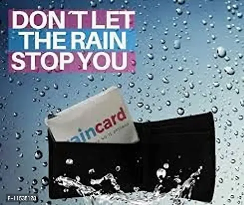 Raincard Rain Card Disposable Pocket Size Easy To Carry Unisex Rain Coat 100% Waterproof And First Credit Card Sized Raincoat ( Pack Of 5, Free Size)-thumb4