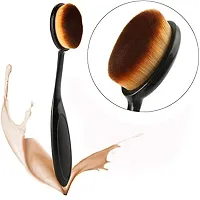 Meesh Make Up Foundation Powder Concealer Oval Blending Blush Brush (pack of 2)-thumb2