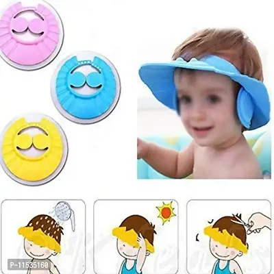 Baby cry Baby Bath Shower Cap Adjustable Kids Children Shampoo Shower Hat-thumb2