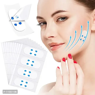 UrbanProducts 40 Pcs/Set Invisible Thin Face Stickers Facial Line Wrinkle Sagging Skin V-Shape Face Lift Tape-thumb2