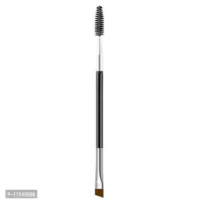 Meesh Professional Duo Eyebrow Brush/ Angled Eye Brow Brush and Spoolie Brush - Multicolor (Pack of 1)-thumb0