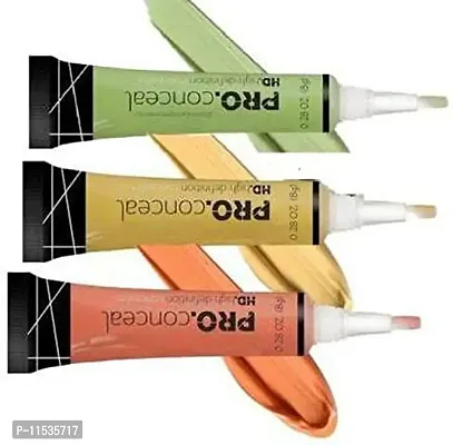 MH Collection Set of 3 HD pro Conceal Concealer (orange,green,yellow,beige) Concealer (orange, green, yellow, beige, 32 g) Concealer (multi, 32 g)-thumb2