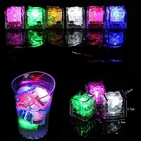 DW Led Ice Cube Enter Liquid Automatically Flashing Waterproof Led Ice Cube,(Best for Baby Bath Playing Toy) Put Into Ice Bucket for Champagne Tower to Use for Bar,Club,Wedding,Family,Party 15 Piece-thumb4