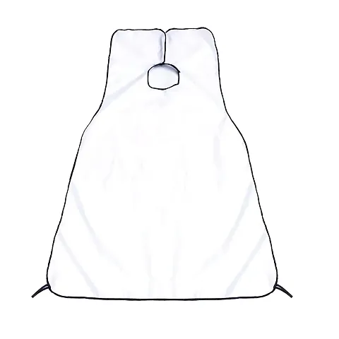 Meesh Hair Cutting Sheet Apron Cape for Salon Use Hair Cloth Waterproof Cape - (White)