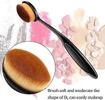 Baba Enterprises Oval Large Makeup Brushes Fast Application Liquid Cream Powder Foundation (Black 1)-thumb4