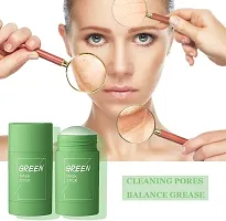 Natural Green Tea Mask Stick Deep Cleansing Oil Control Anti Acne Moisturizing Refreshing Lazy Solid Mask-thumb1