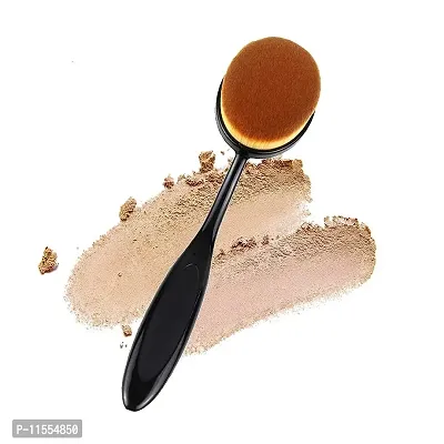 Baba Enterprises Oval Large Makeup Brushes Fast Application Liquid Cream Powder Foundation (Black 1)