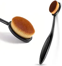 Baba Enterprises Oval Large Makeup Brushes Fast Application Liquid Cream Powder Foundation (Black 1)-thumb3