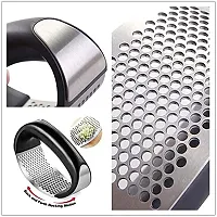 Indian Kitchen Magic Stainless Steel Garlic Press / Garlic Crusher 1 Piece-thumb2