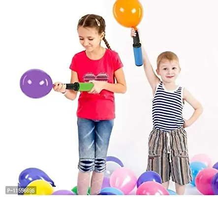 Air Balloon Pumps for Foil Balloons and Inflatable Toys Party Accessory (Size 28cm, Multi Color) (Pack of 1)-thumb4