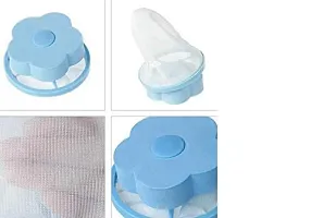 Generic Washing Machine Lint Catcher Flower Ball Shape Floating Reusable Mesh Lint Net Trap Filter Bag Hair Lint Remover Dirt Fur Pouch/Home House Hold Tool Cloth Washer Device Cleaning (1pcs)-thumb2