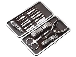 12 in 1 Manicure Pedicure 12 Tools Set Nail Clippers Stainless Steel Professional Nail Scissors Grooming Kits, Nail Tools with Leather Case-thumb1