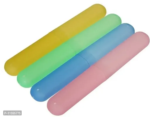 Plastic Toothbrush CoverAnti Bacterial Toothbrush Container- Tooth Brush Travel Covers, Case, Holder, Cases (4)-thumb0