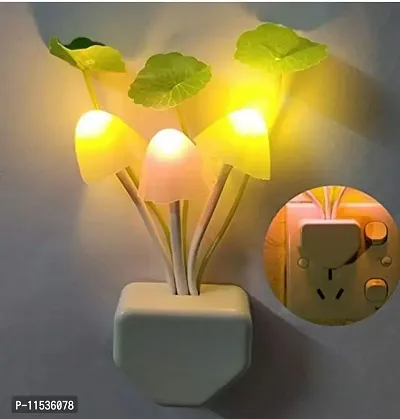 HKTC Mushroom Lamp(Pack of 2), Mushroom Shape LED Magic Night Lamp, Color Changing, Automatic Off/On with Smart Sensor
