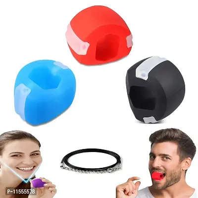 Silicon jawline Exercise Ball for Men & Woman,Exercise Ball for face Cut & face line jawline Shaper and Slim,face Fat Reducer,Neck Chin &jaw Liner Tool for Men%Women-thumb0