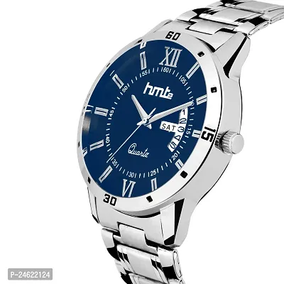 Stylish Blue Metal Analog Watch For Men-thumb2