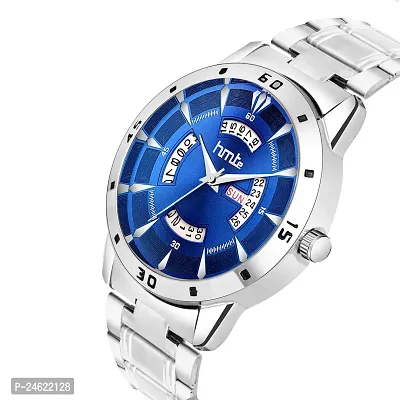 Stylish Blue Metal Analog Watch For Men-thumb2