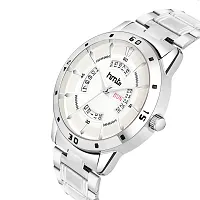 Stylish White Metal Analog Watch For Men-thumb1