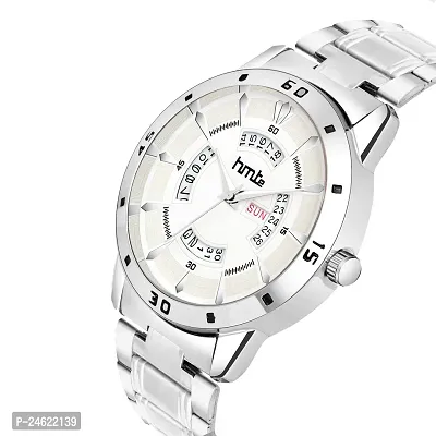 Stylish White Metal Analog Watch For Men-thumb2