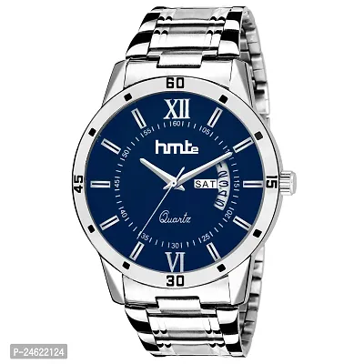 Stylish Blue Metal Analog Watch For Men-thumb0