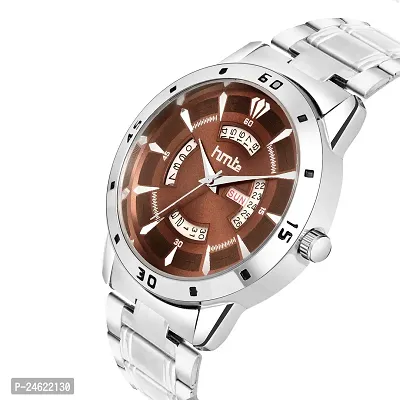 Stylish Brown Metal Analog Watch For Men-thumb2