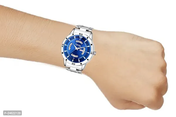 Stylish Blue Metal Analog Watch For Men-thumb4