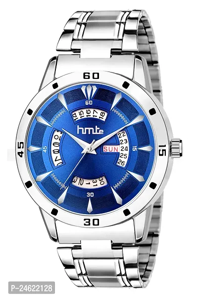 Stylish Blue Metal Analog Watch For Men-thumb0