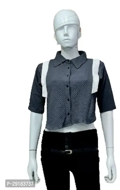 Classic Collar Top for Women-thumb0