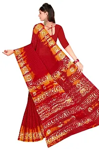 TAMAIRA FASHION Women's Plain Weave Pure Cotton Saree Without Blouse Piece (1920_Red)-thumb3