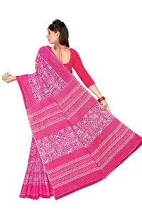 TAMAIRA FASHION Women's Plain Weave Pure Cotton Saree Without Blouse Piece(2203_Pink)-thumb3