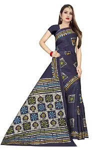 TAMAIRA FASHION Women's Plain Cotton Saree (AB2_Grey)-thumb2