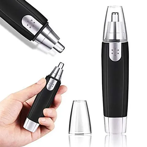 SRTech SHARP NEW EAR AND NOSE HAIR TRIMMER PROFESSIONAL HEAVY DUTY STEEL NOSE CLIPPER BATTERY-OPERATED